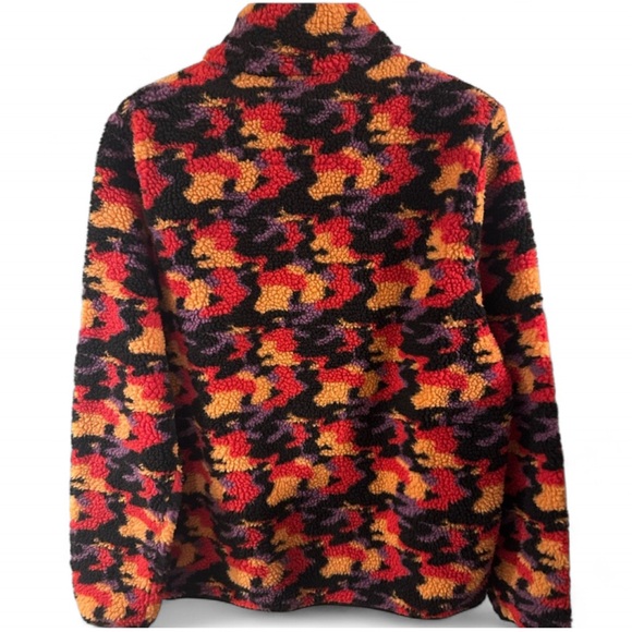 Retro 90s Style Men’s Multicolor Fleece Pullover Size XL - Picture 4 of 6